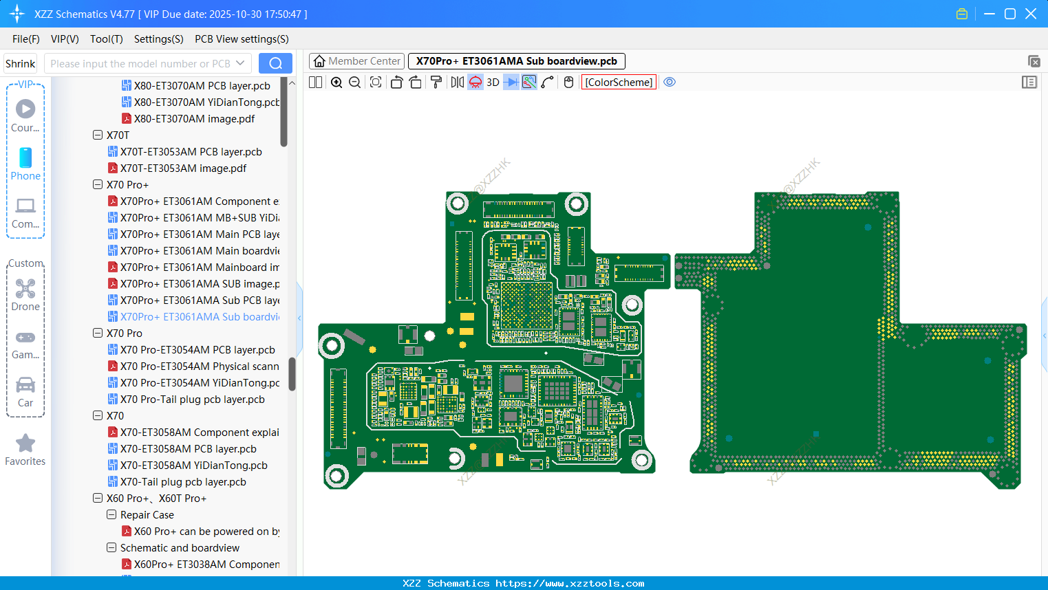 VIVO X70Pro+ ET3061AMA Sub Boardview